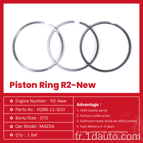 R2B6-11-SCO Dizel Motor Piston Halkası Seti Mazda R2-New